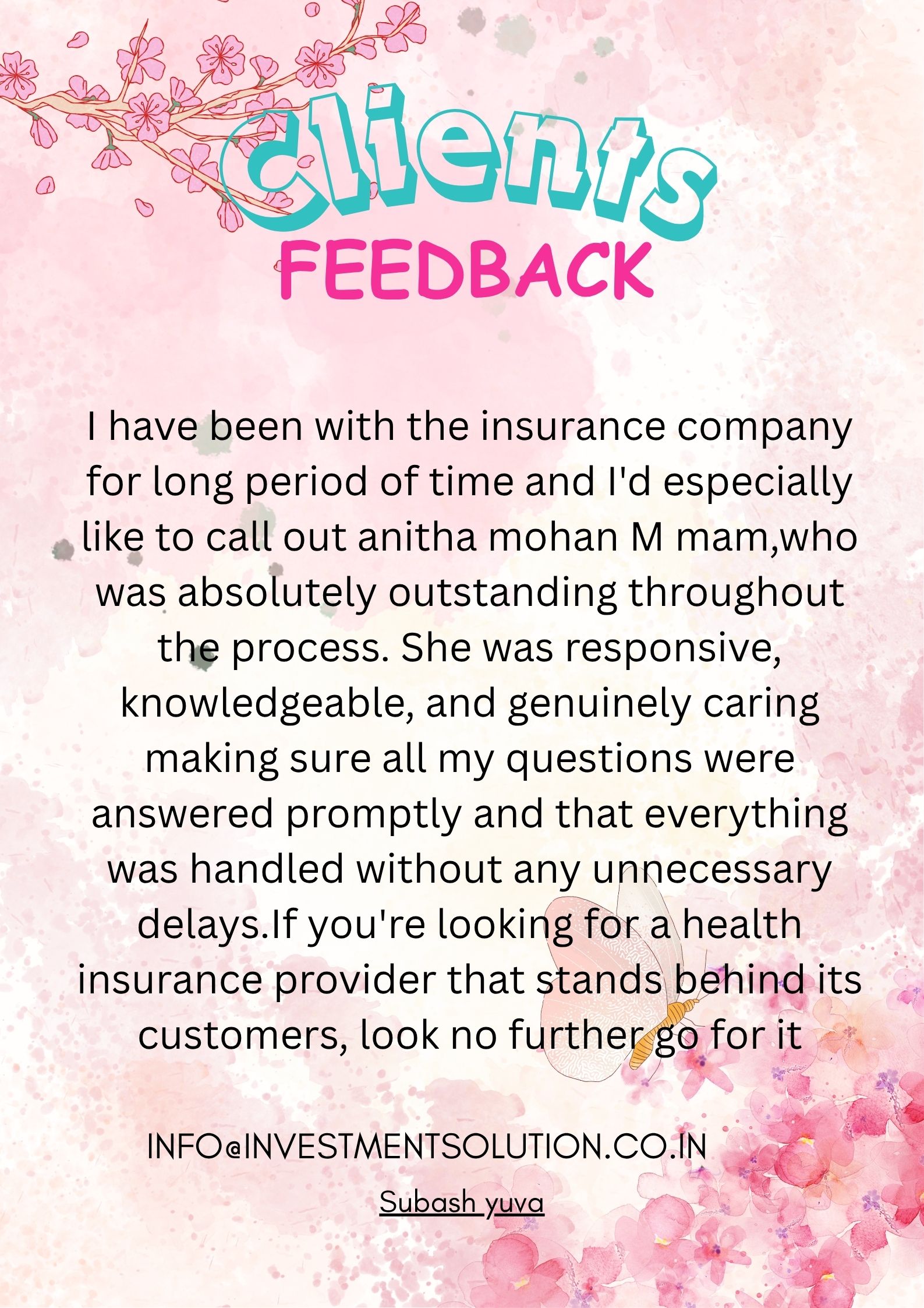 testimonial