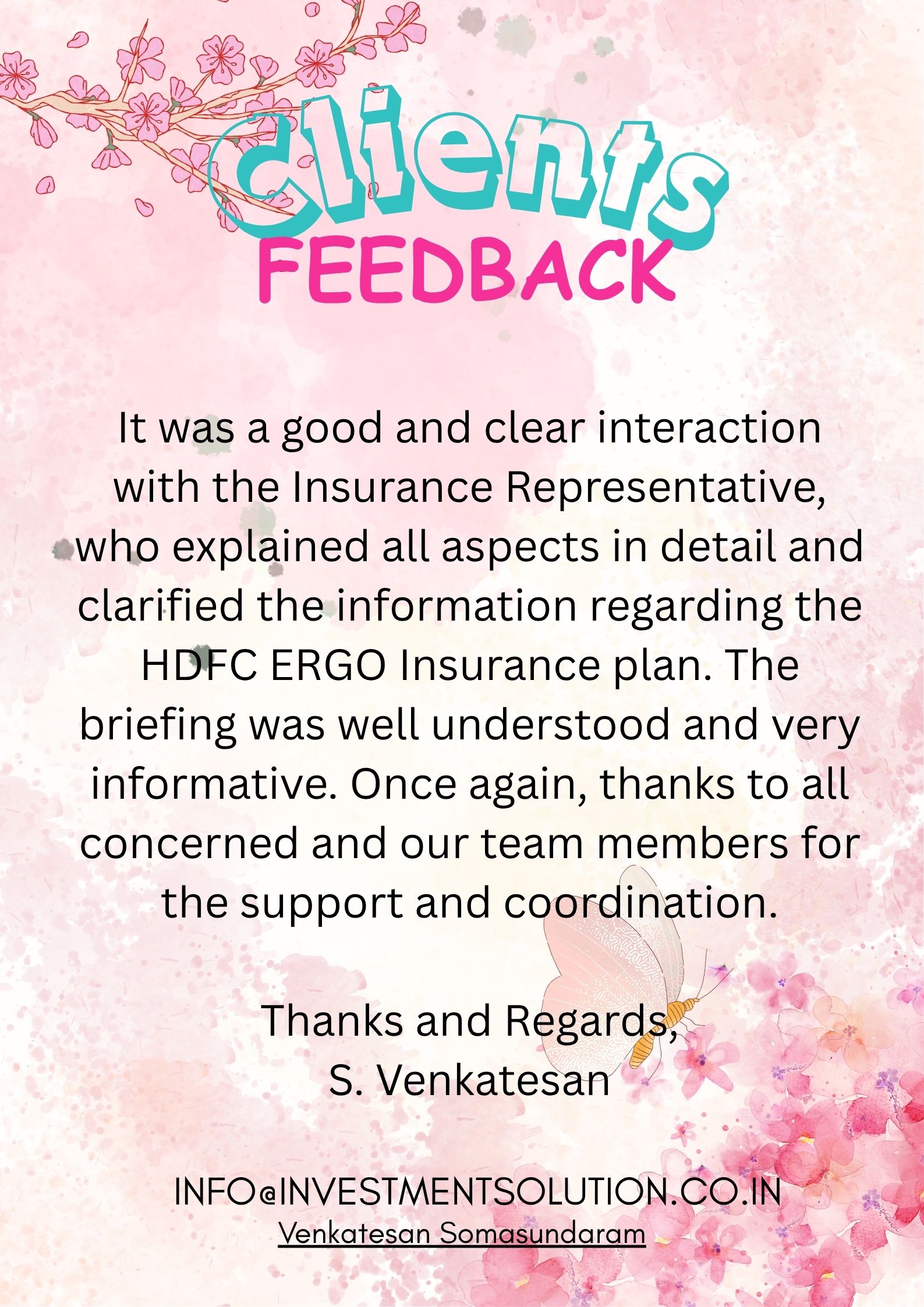 testimonial